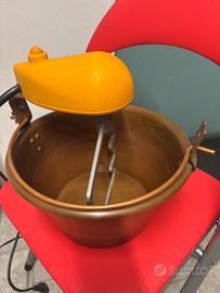Paiolo in rame con motore
