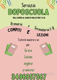 Insegnate doposcuola