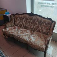 divano e poltrone intersiate  vintage .