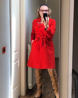 Cappotto zara Prive tg. 44 Rosso