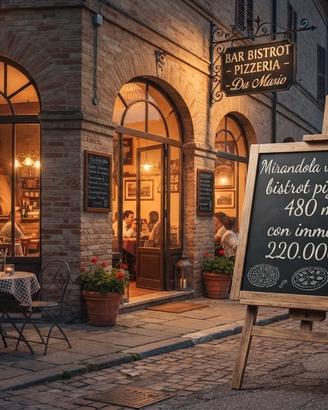 12E bar pizzeria con struttura compresa