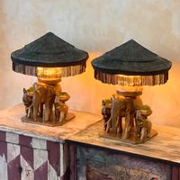 VENDUTE ❌  Lampade Etniche  con paralume Asiatico