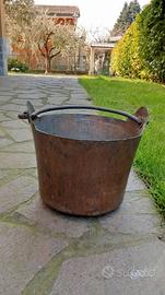 Paiolo Secchio antico in rame
