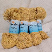 4 matasse di cotone giallo