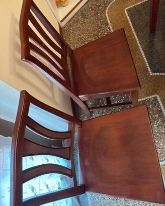 6 sedie in legno coordinate – stile classico