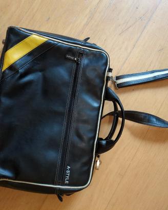  Borsa lavoro ufficio PCportatile nerogiallo vespa
