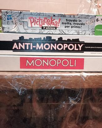 Monopoli,Antimonopoli, giochi da tavolo 