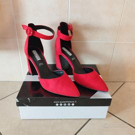 Scarpe rosse da cerimonia / sera - tg. 39