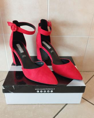 Scarpe rosse da cerimonia / sera - tg. 39