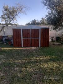 Box prefabbricato in acciaio 360x430cm fin legno