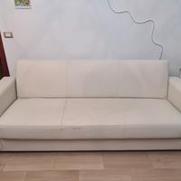 Divano-Letto in Pelle 4 posti