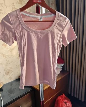 Maglietta rosa da donna