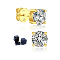 MomentWish Orecchini Moissanite 1 Carato Argento