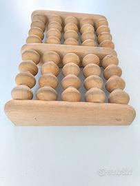 massaggiatore per piedi in legno
