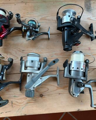 6 Mulinelli da pesca vari modelli