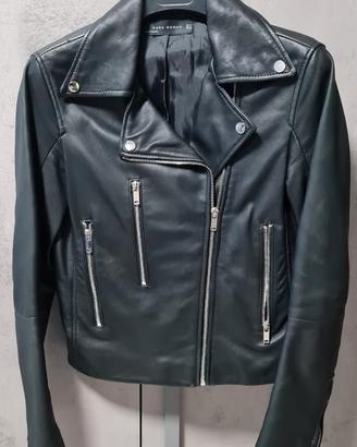 Giacca in Vera Pelle Marchio Zara 