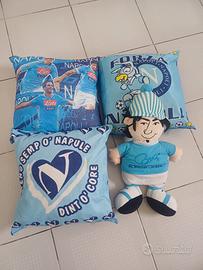 3 cuscini napoli + peluche el pocho lavezzi