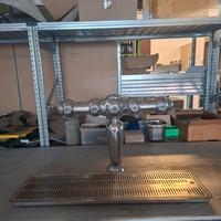 banco di spillatura in acciaio