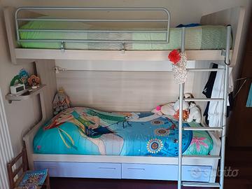 Camera con letto a castello