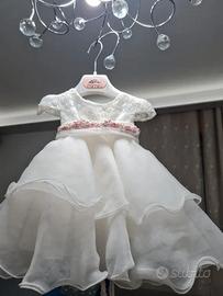 Abito battesimo bimba mimilù - 3-6 mesi