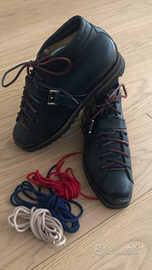 Scarpa uomo polacchino Norvegese Santoni color blu