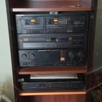 Impianto stereo vintage Marantz + mobile in legno