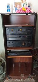 Impianto stereo vintage Marantz + mobile in legno