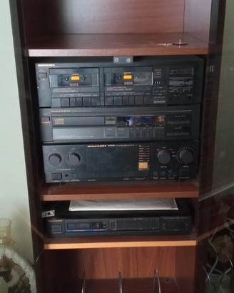 Impianto stereo vintage Marantz + mobile in legno