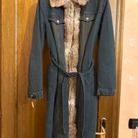 Cappotto in jeans foderato