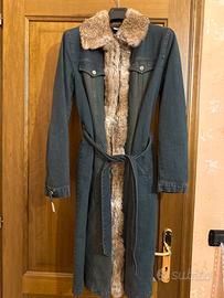 Cappotto in jeans foderato