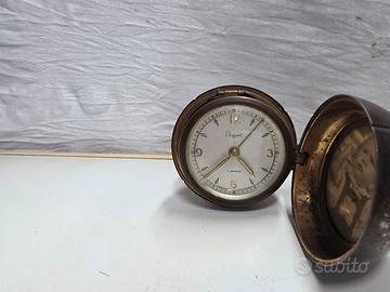 orologio sveglia  antico da viaggio.