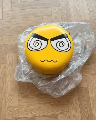 Pouf Sgabello Emoji Giallo – Nuovo con Imballaggio