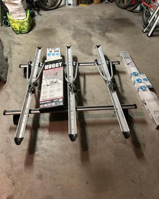 Portabici con barre in alluminio audi vw bmw