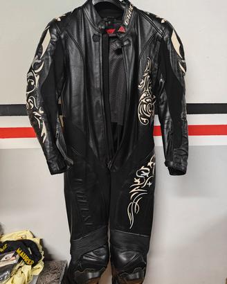 tuta pelle moto donna Dainese 