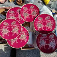 set 6 sottopiatti Vintage -  vimini - 