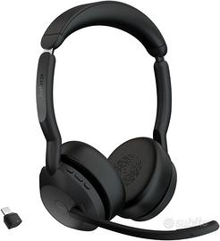 CUFFIE Jabra Evolve2 55 headset/cuffie - MS Teams