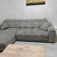 Divano angolare elettrico letto grigio