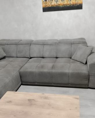 Divano angolare elettrico letto grigio