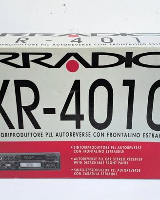 Autoradio Vintage Irradio XR-4010 – Nuovo, Fondo d