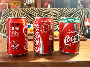 3 Lattine  Coca Cola  Vintage  Olimpiadi  1997 /98