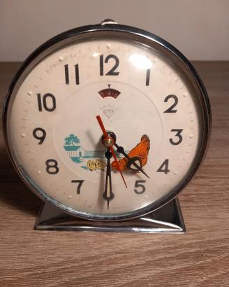 Sveglia Gallina Animata Diamond anni 70 vintage 