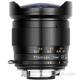 Il TArtisan 11mm F/2.8  Fisheye full frame e sony 