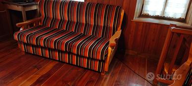 Divano e due poltrone stile rustico  -venduto-