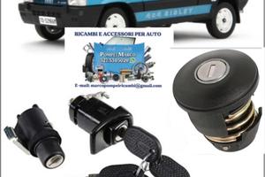 fiat panda 1979/2003 kit 5 pezzi con chiave unica