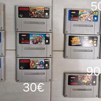 lotto rarità console snes super nintendo videogame