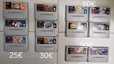 lotto rarità console snes super nintendo videogame