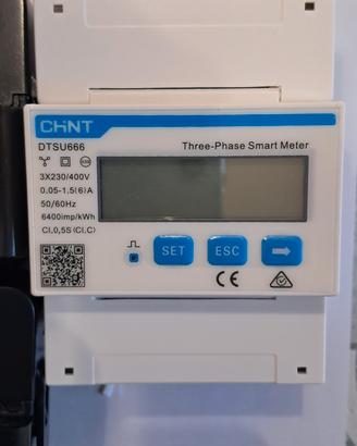 Smart meter trifase 3 PH Chint DTSU666 con TA