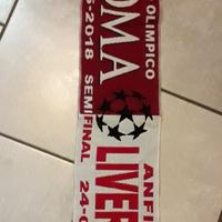 sciarpa calcio Champions League Roma Liverpool 
