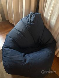 Sacco pouf blu scuro