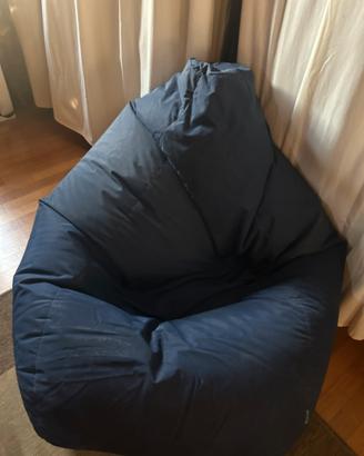 Sacco pouf blu scuro